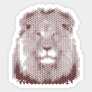 Kumiko Lion Animal Portrait Sticker